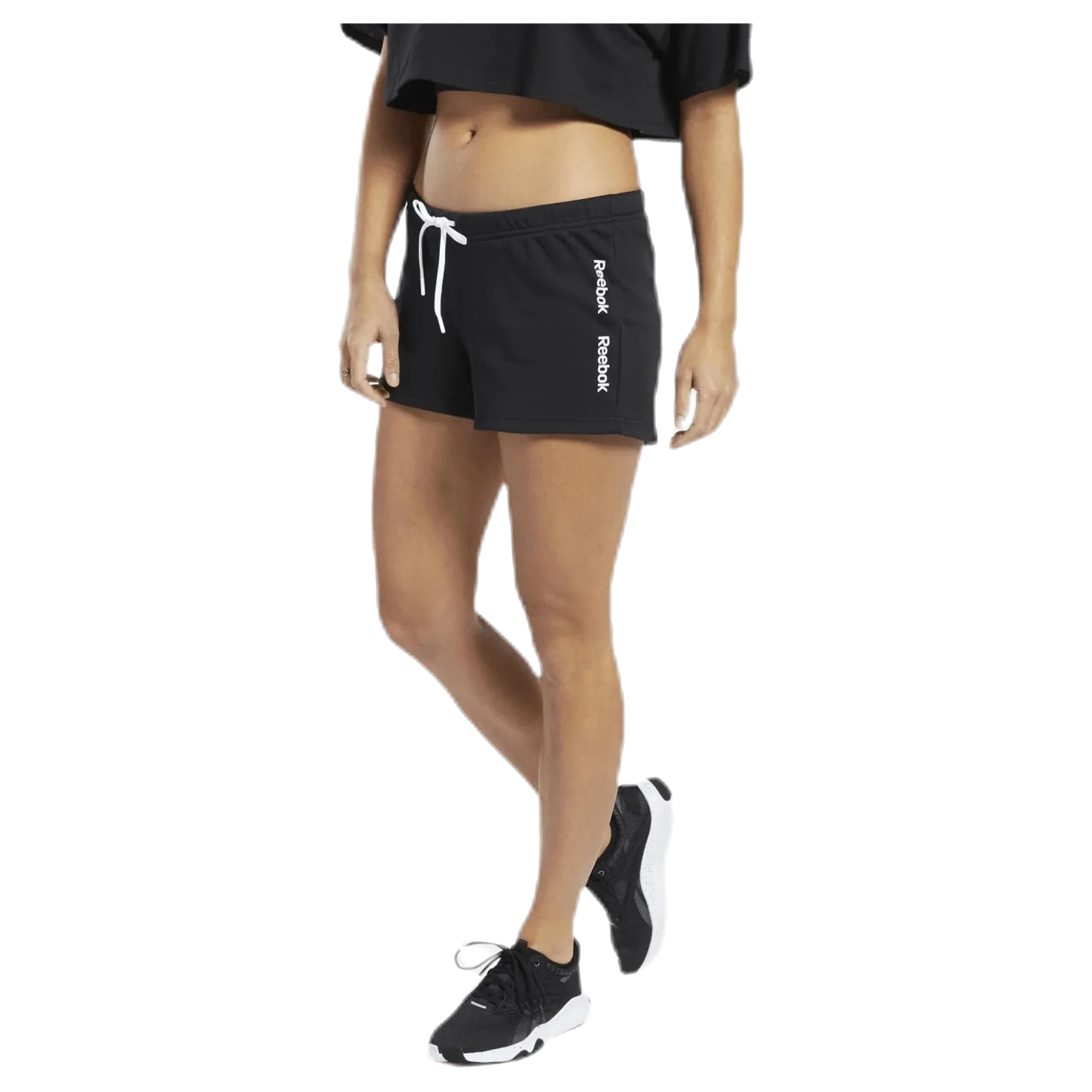 Te Linear Logo Short Black