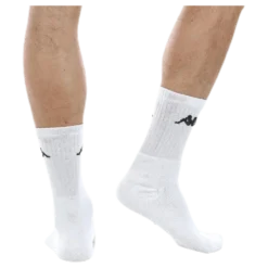 Tennis Trisper Socks 3pk White/Black