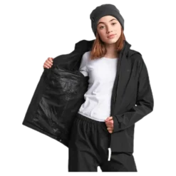 Tera Girls Rain Jacket Black