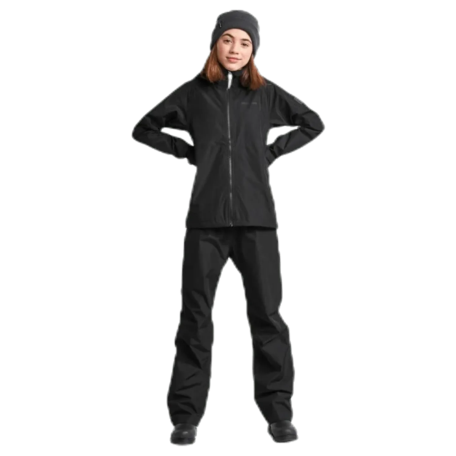 Tera Girls Rain Jacket Black