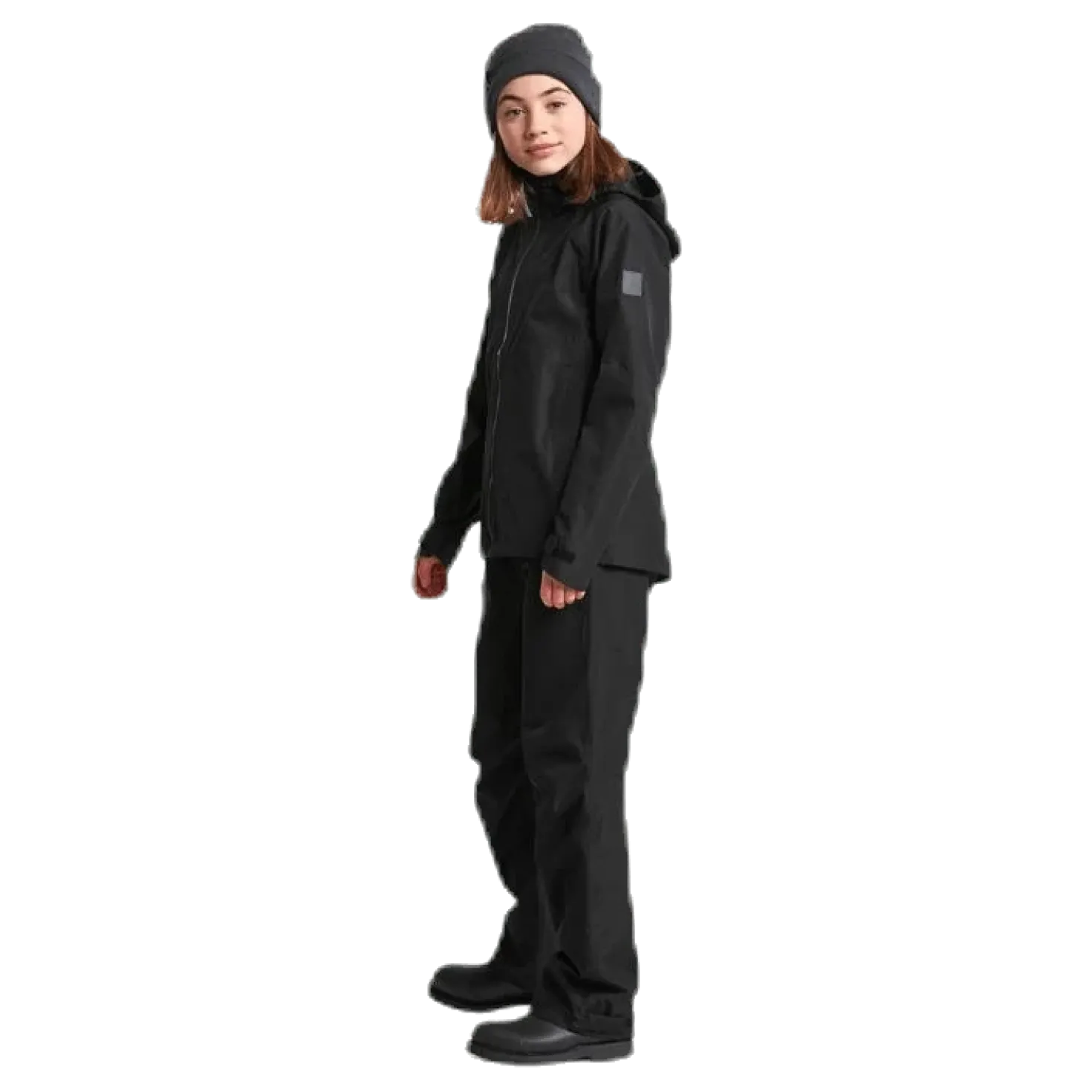 Tera Girls Rain Jacket Black