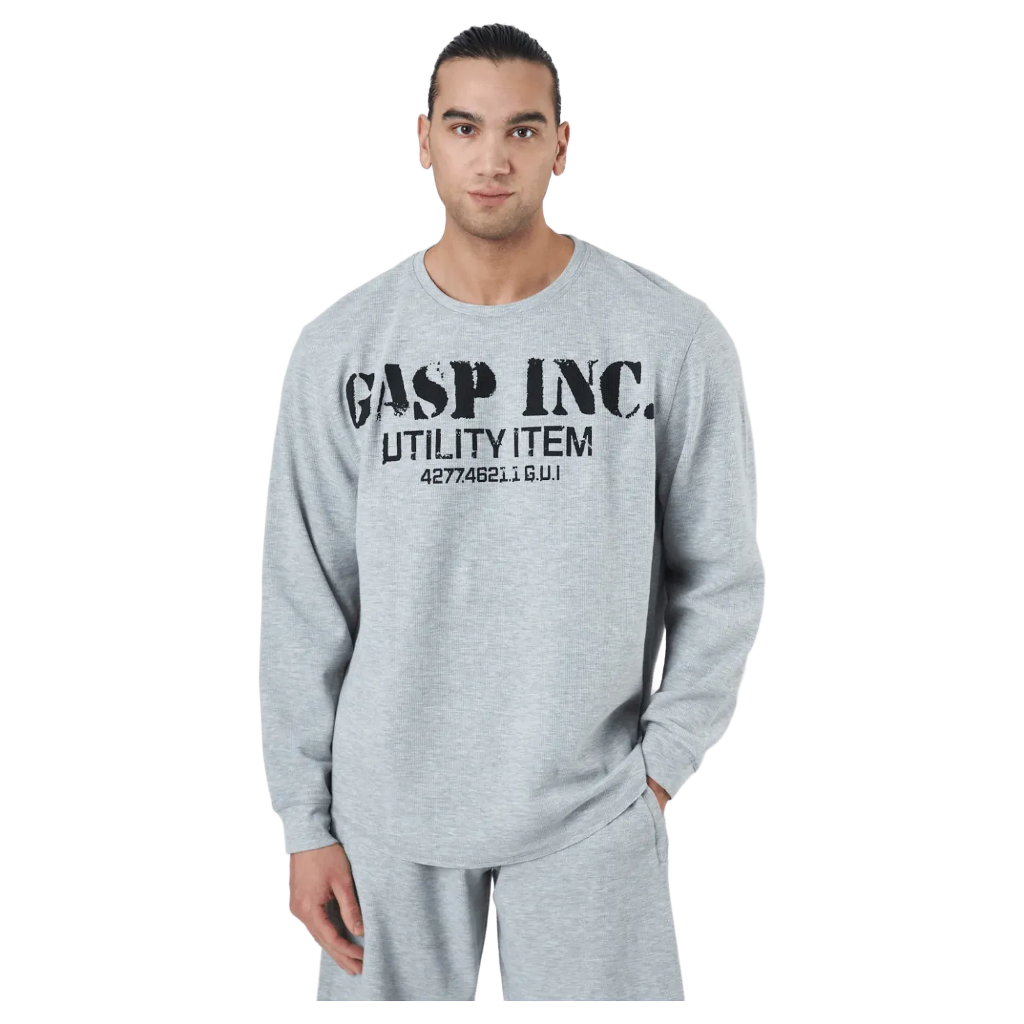 Thermal Gym Sweater Grey Melange