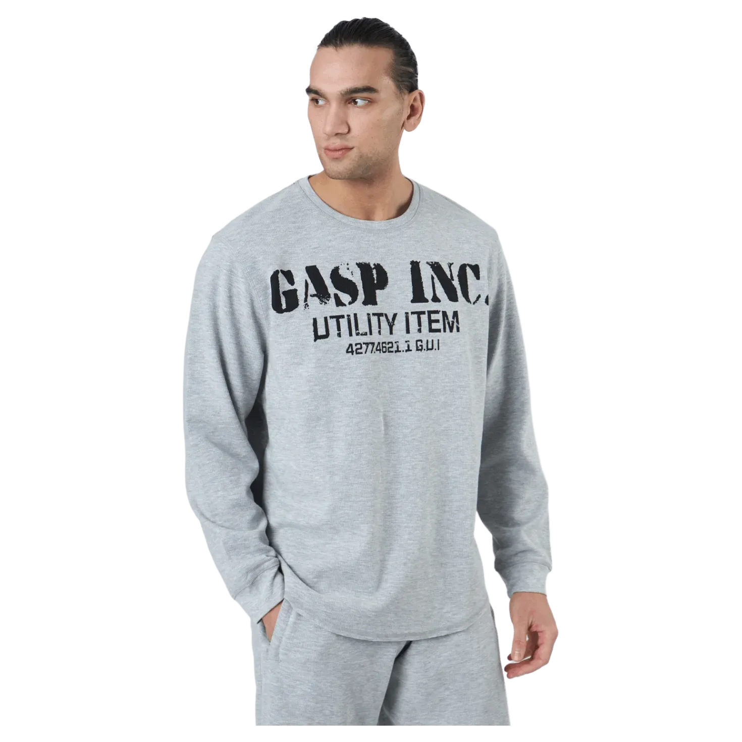 Thermal Gym Sweater Grey Melange