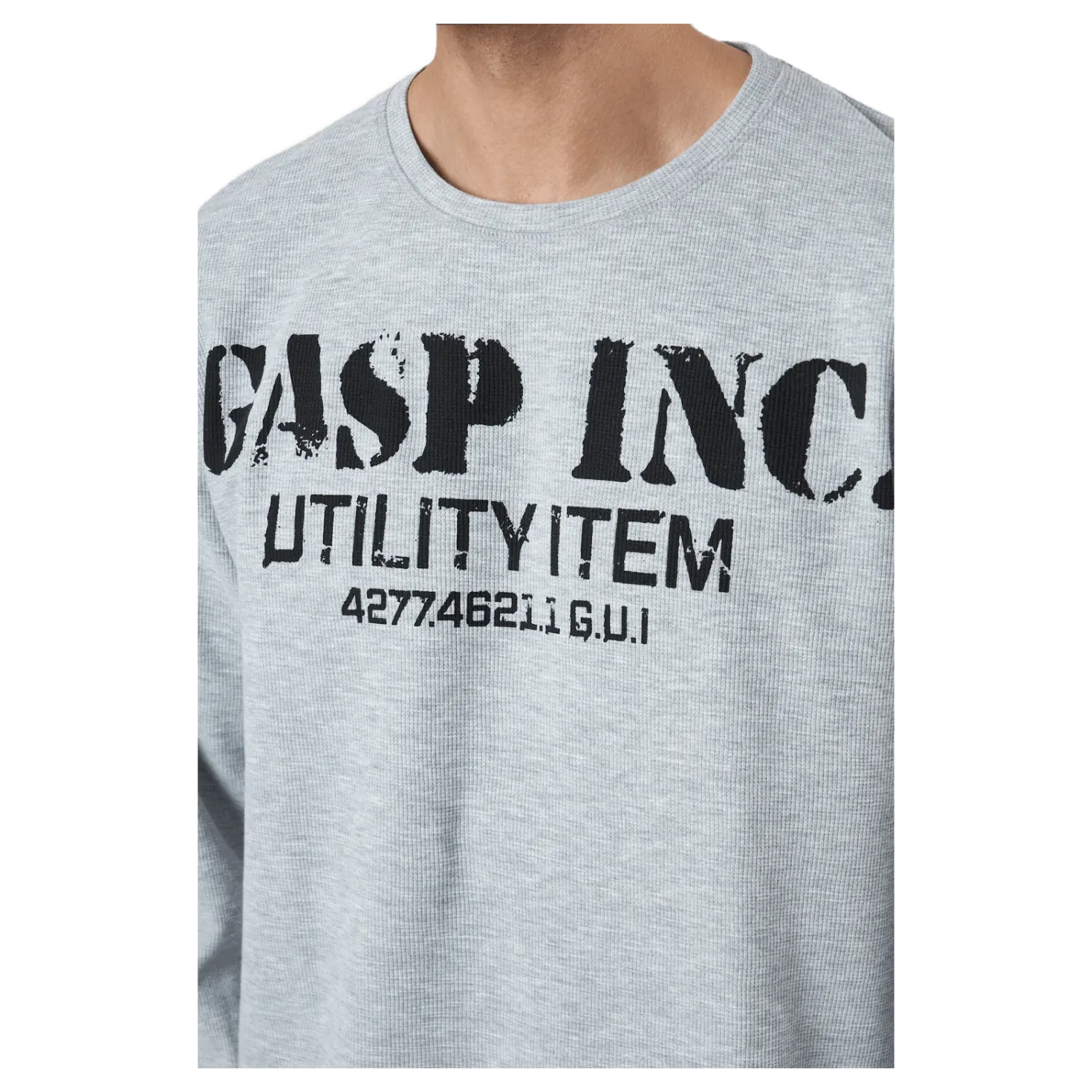 Thermal Gym Sweater Grey Melange