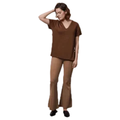 The-Shirt V-neck Brown