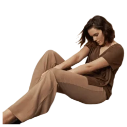The-Shirt V-neck Brown