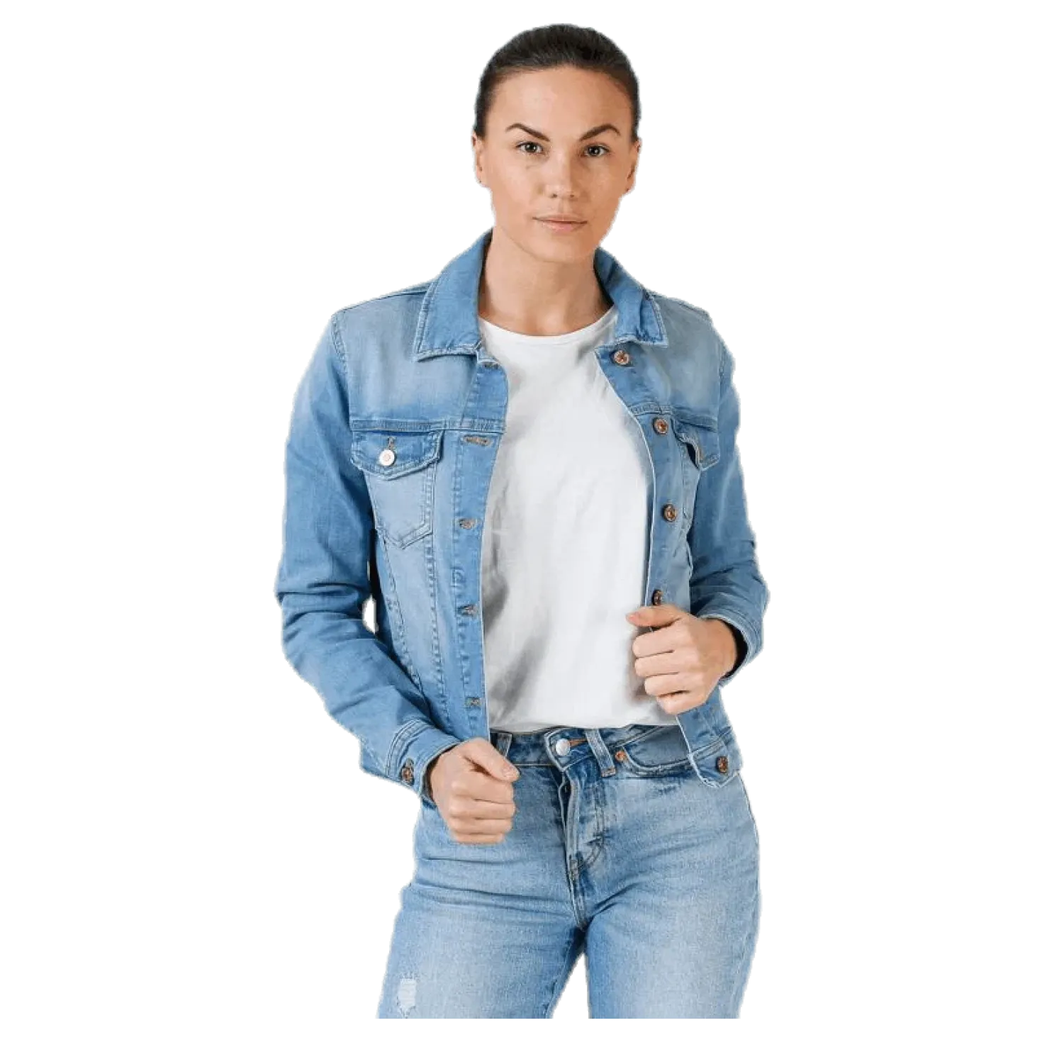 Tia Life Dnm Jacket Bb Lb Blue