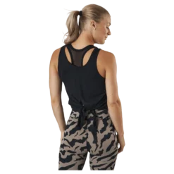 Tie Back Tank Black
