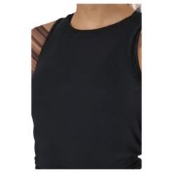 Tie Back Tank Black