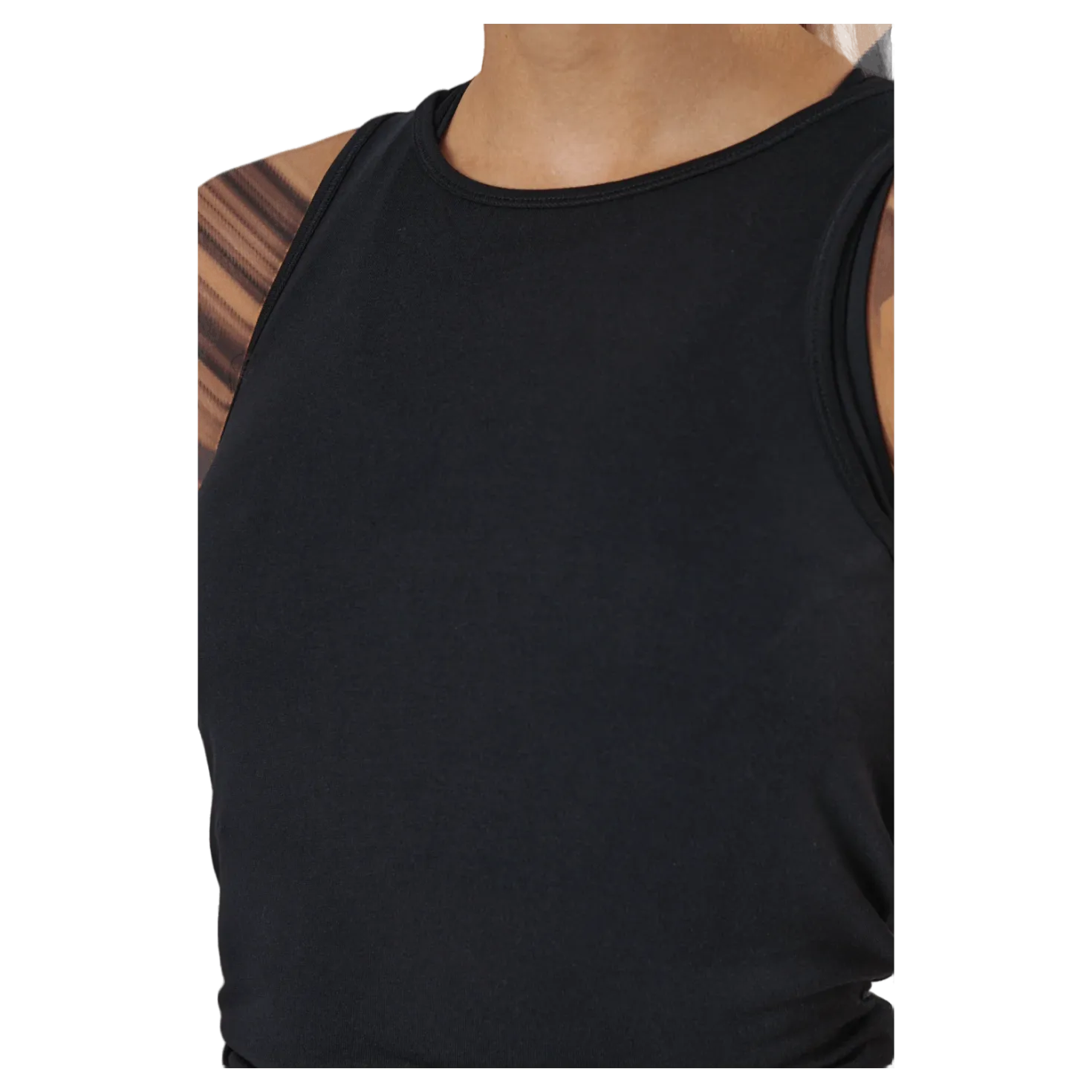 Tie Back Tank Black