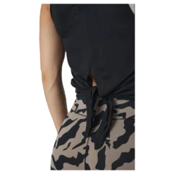 Tie Back Tank Black