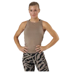 Tie Back Tank Taupe Grey
