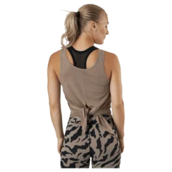 Tie Back Tank Taupe Grey