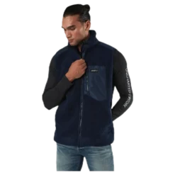 Titus Pile Vest Blue