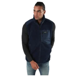 Titus Pile Vest Blue