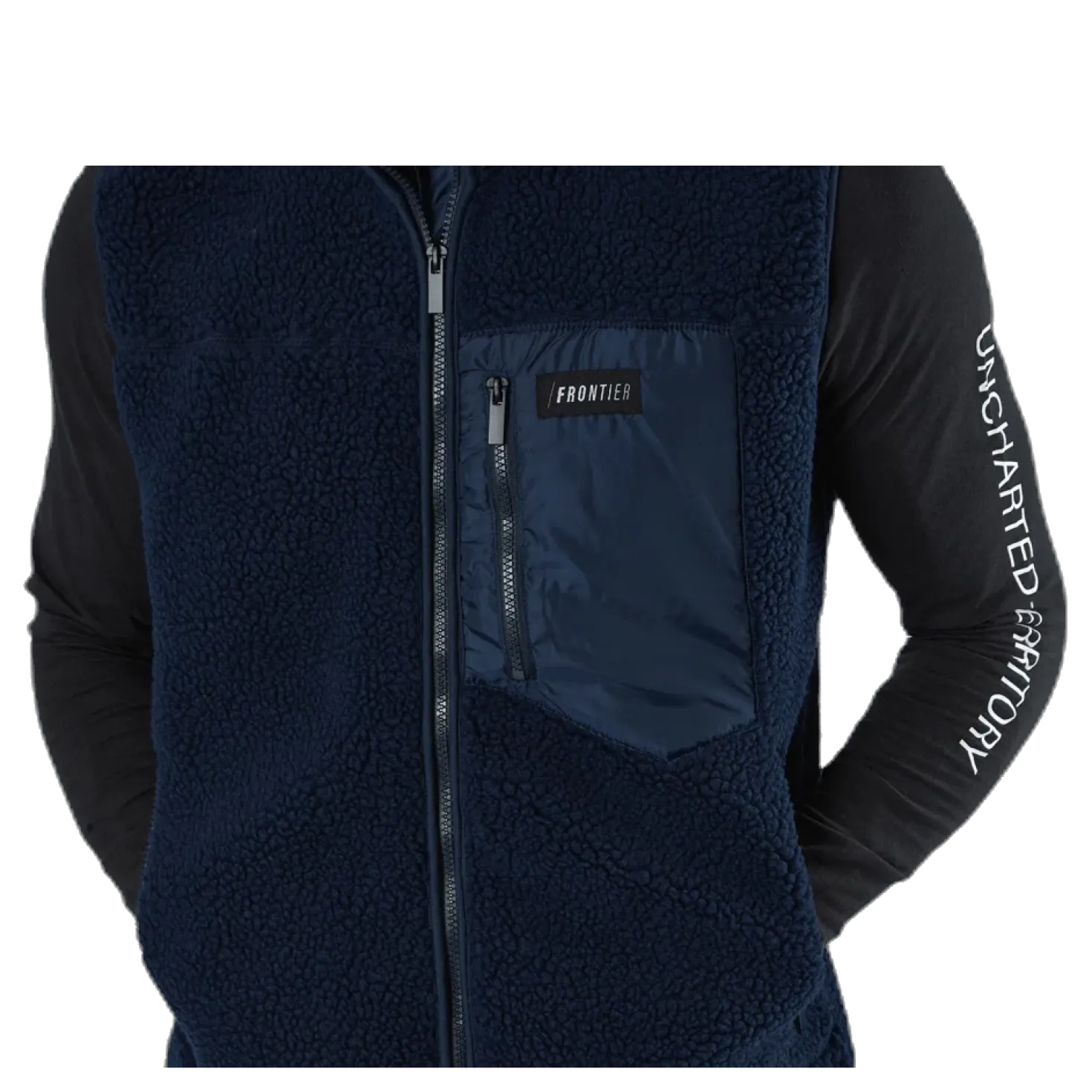 Titus Pile Vest Blue