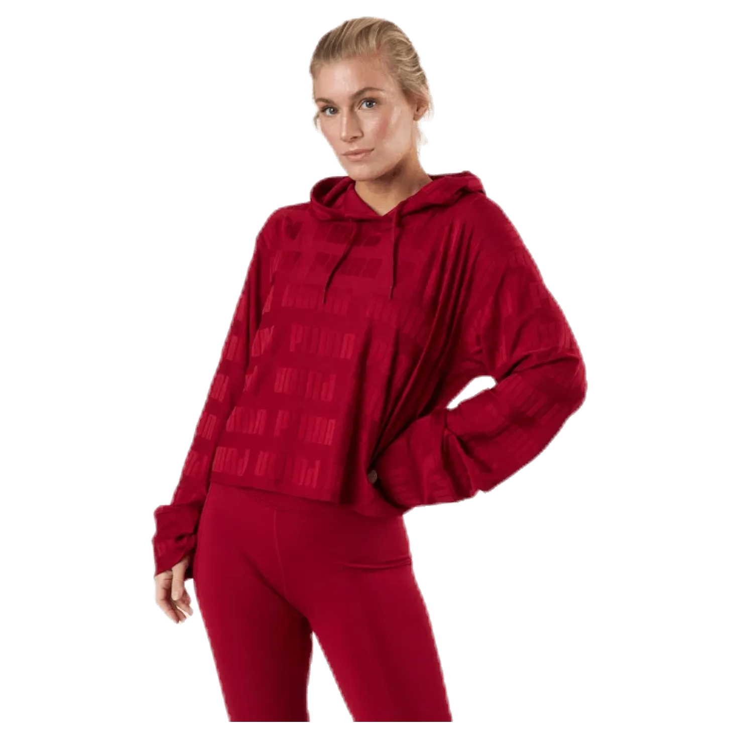 Train First Mile Mono Hoodie Red
