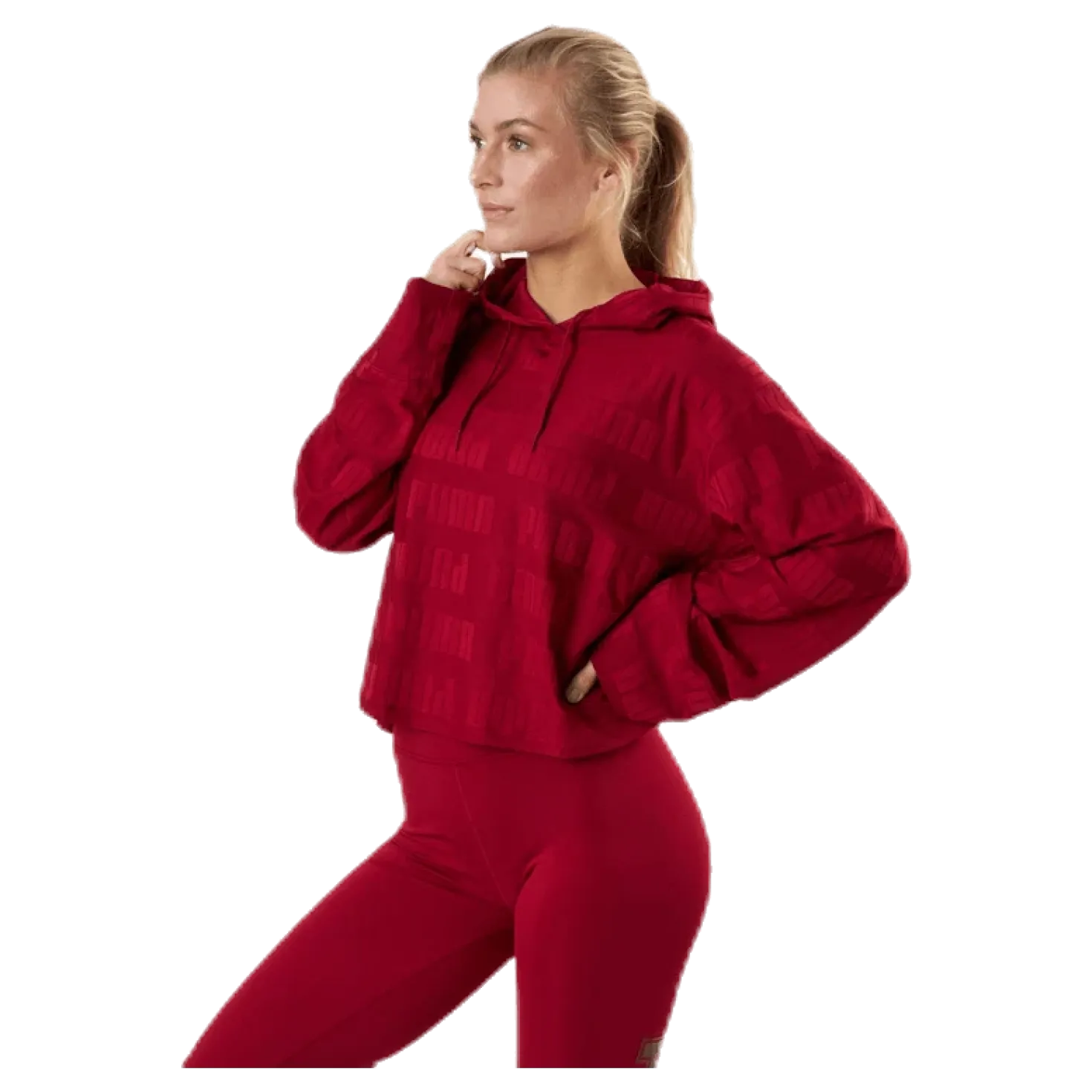 Train First Mile Mono Hoodie Red