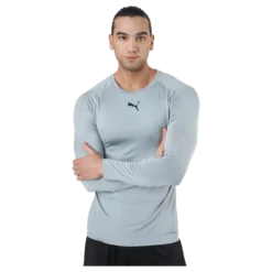 Train Formknit Seamless Ls Tee Medium Gray Heather