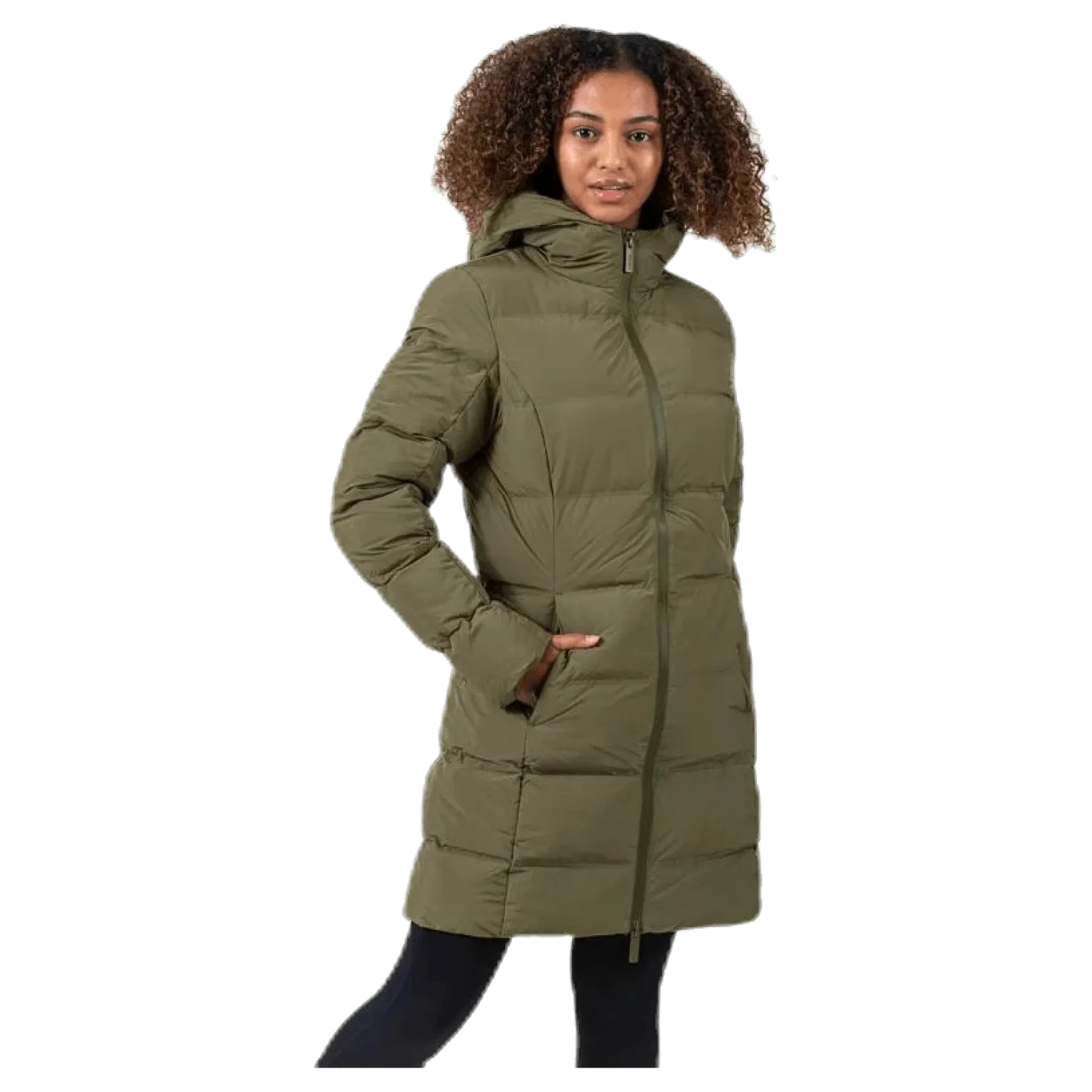 Transit Insulation Longline Jacket Green