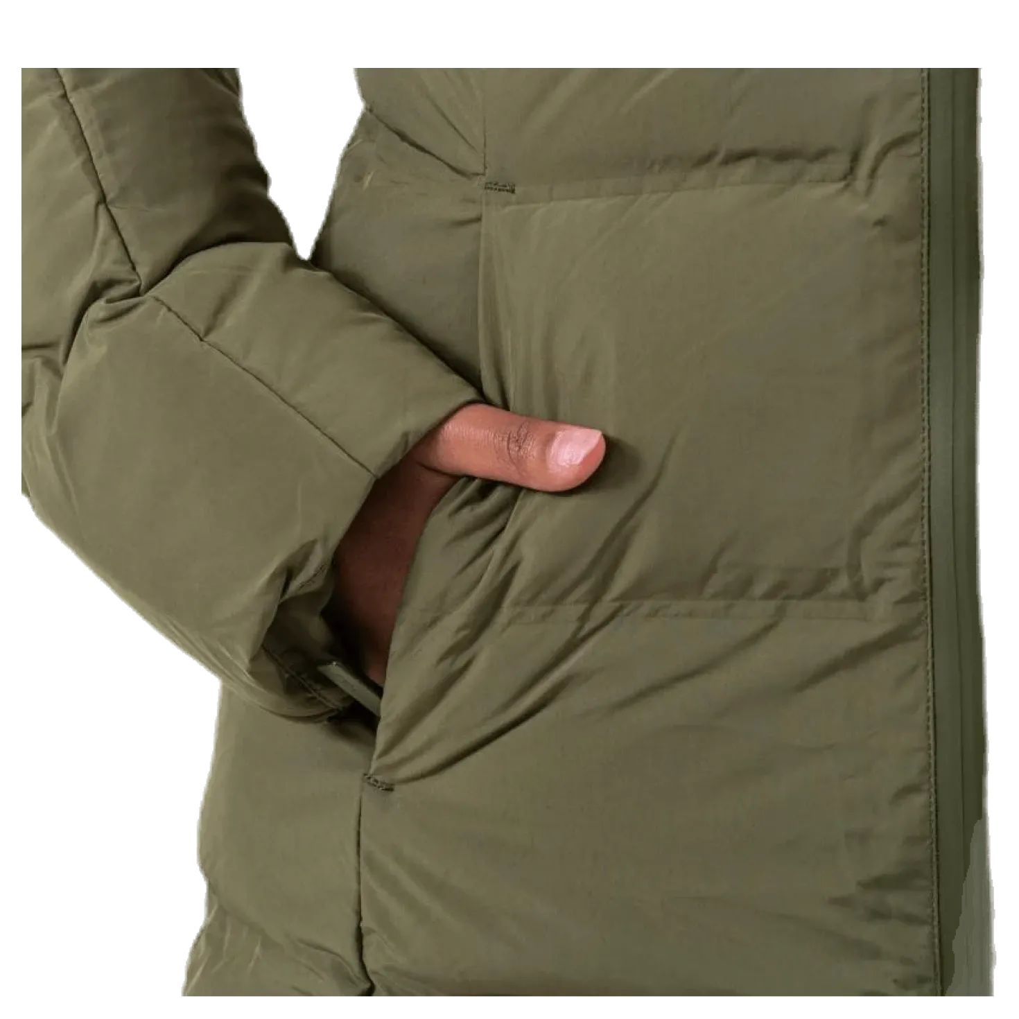 Transit Insulation Longline Jacket Green