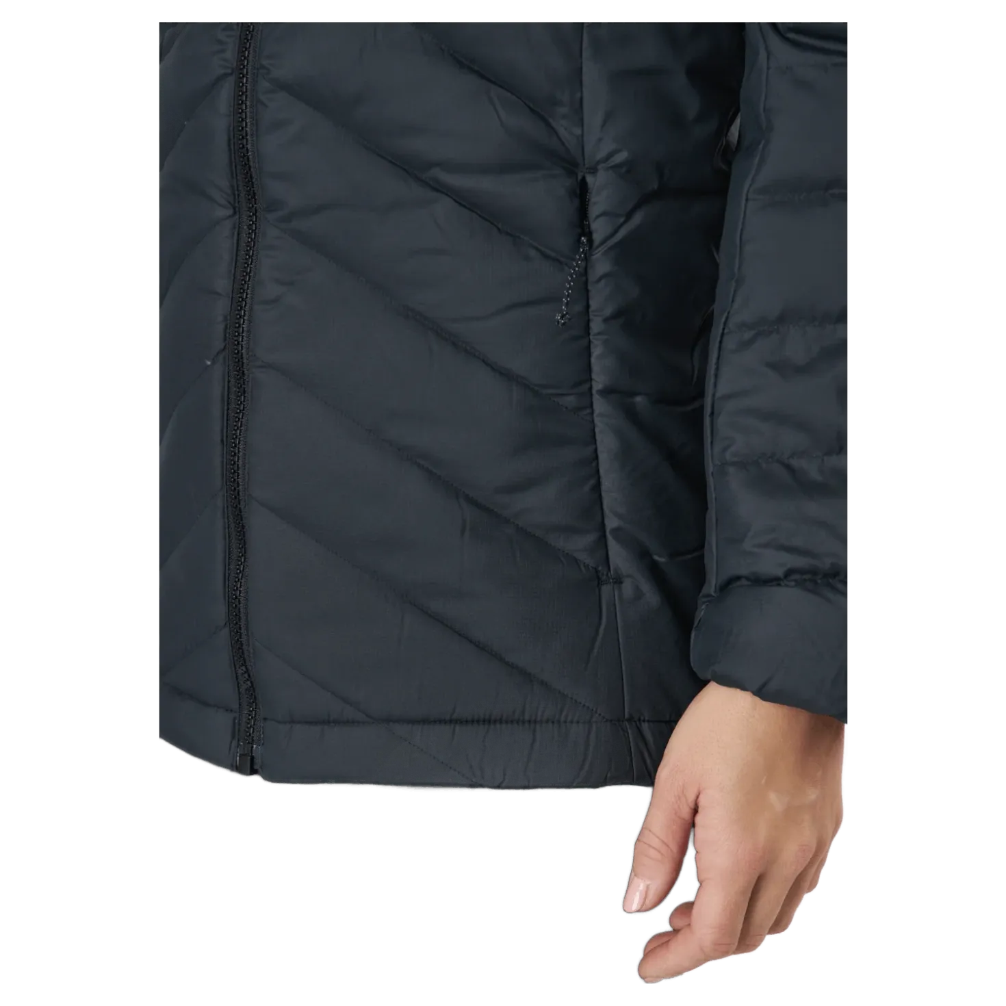 Transition Down Hoodie W Black