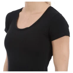 T-shirt cotton stretch Black