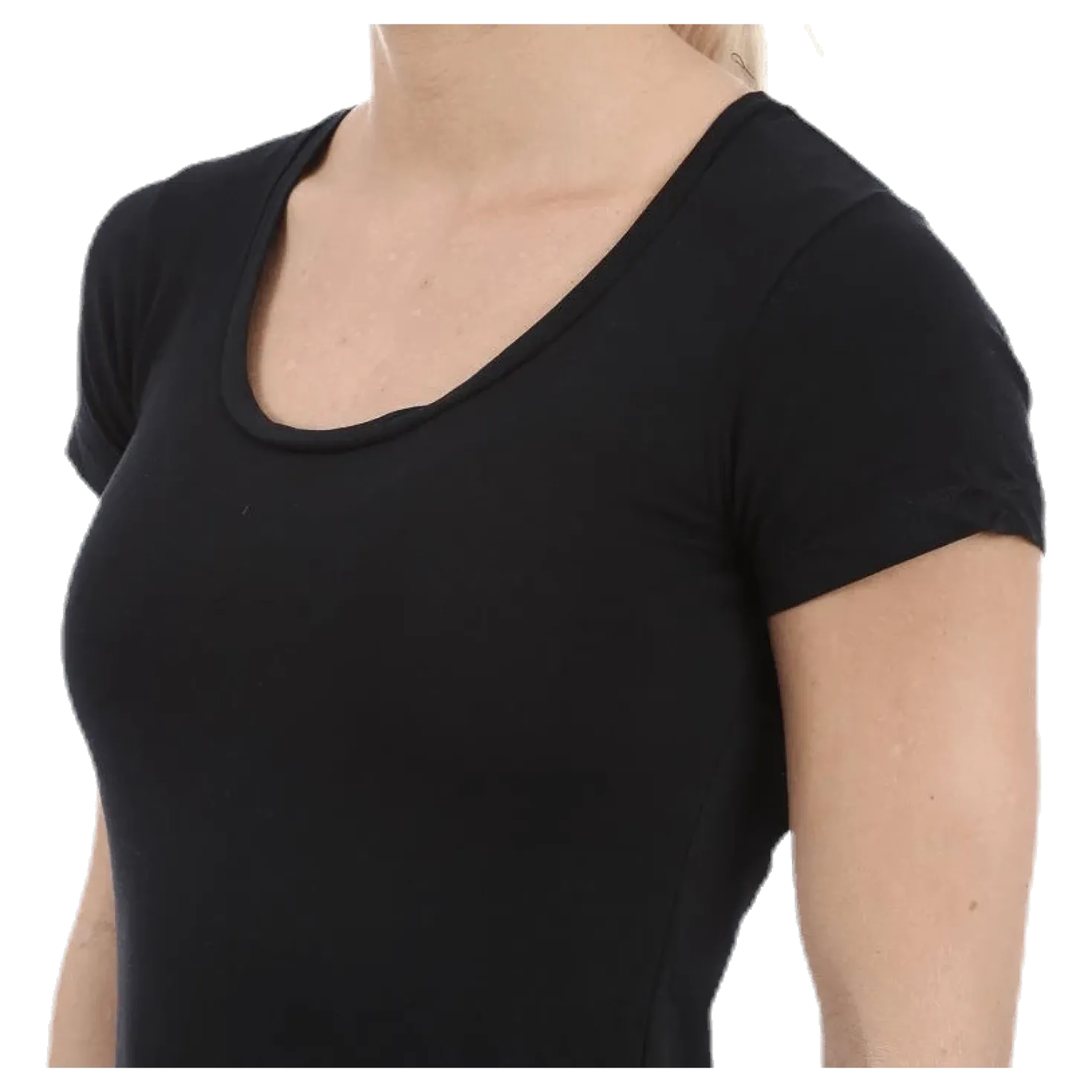 T-shirt cotton stretch Black