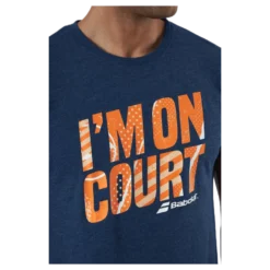 T-Shirt Message blue