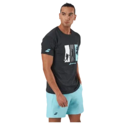 T-shirt Padel Cotton Black