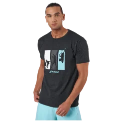 T-shirt Padel Cotton Black