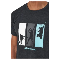 T-shirt Padel Cotton Black