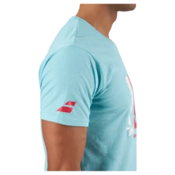 T-shirt Padel Cotton Turquoise