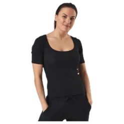 T-shirt Ribbed Black