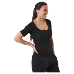T-shirt Ribbed Black