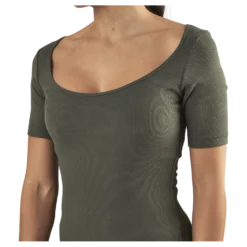 T-shirt Ribbed Green