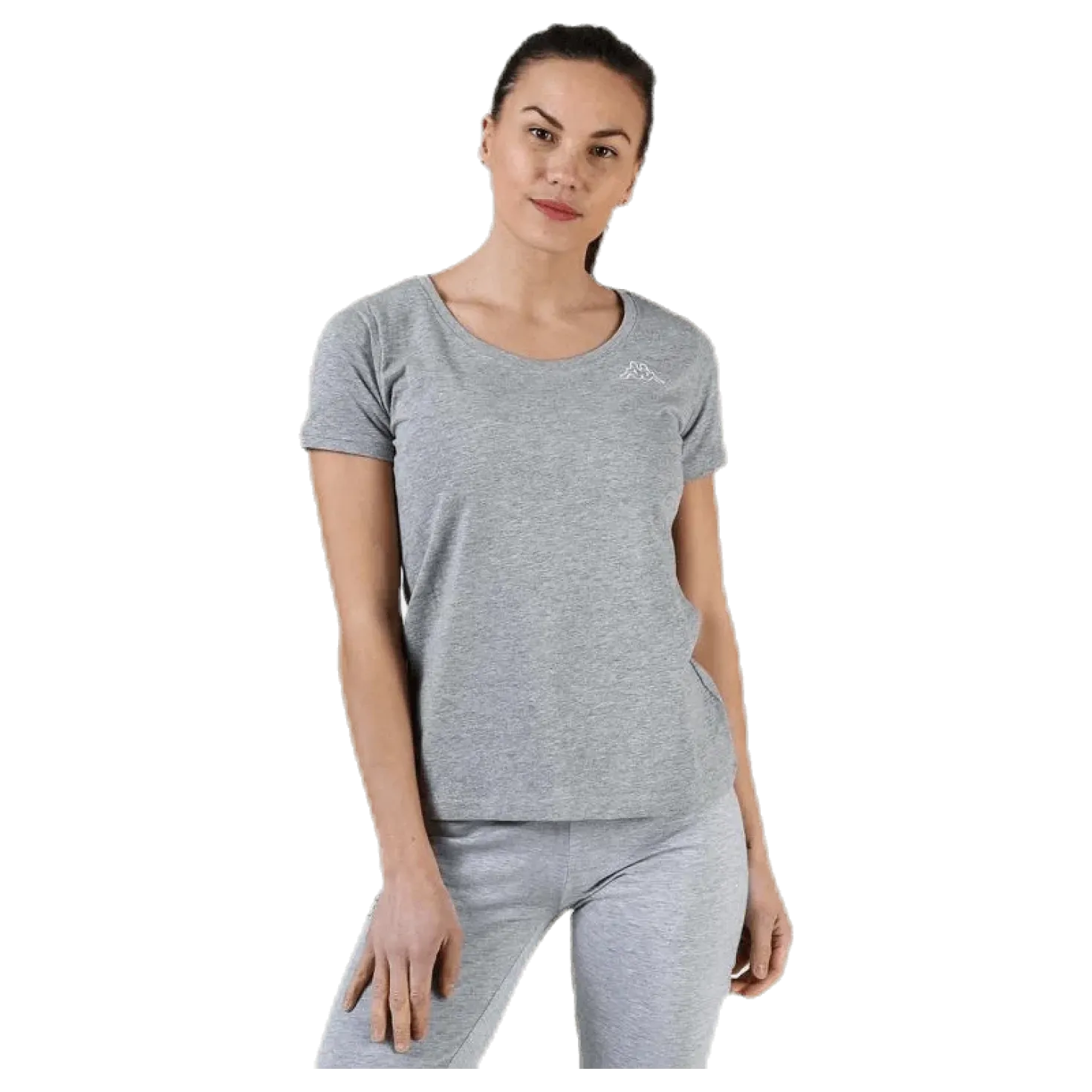 T-Shirt S/S, Logo Momba Grey