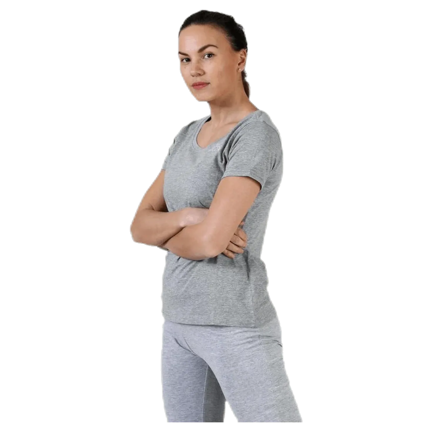 T-Shirt S/S, Logo Momba Grey