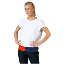 T-Shirt With Colourblock White