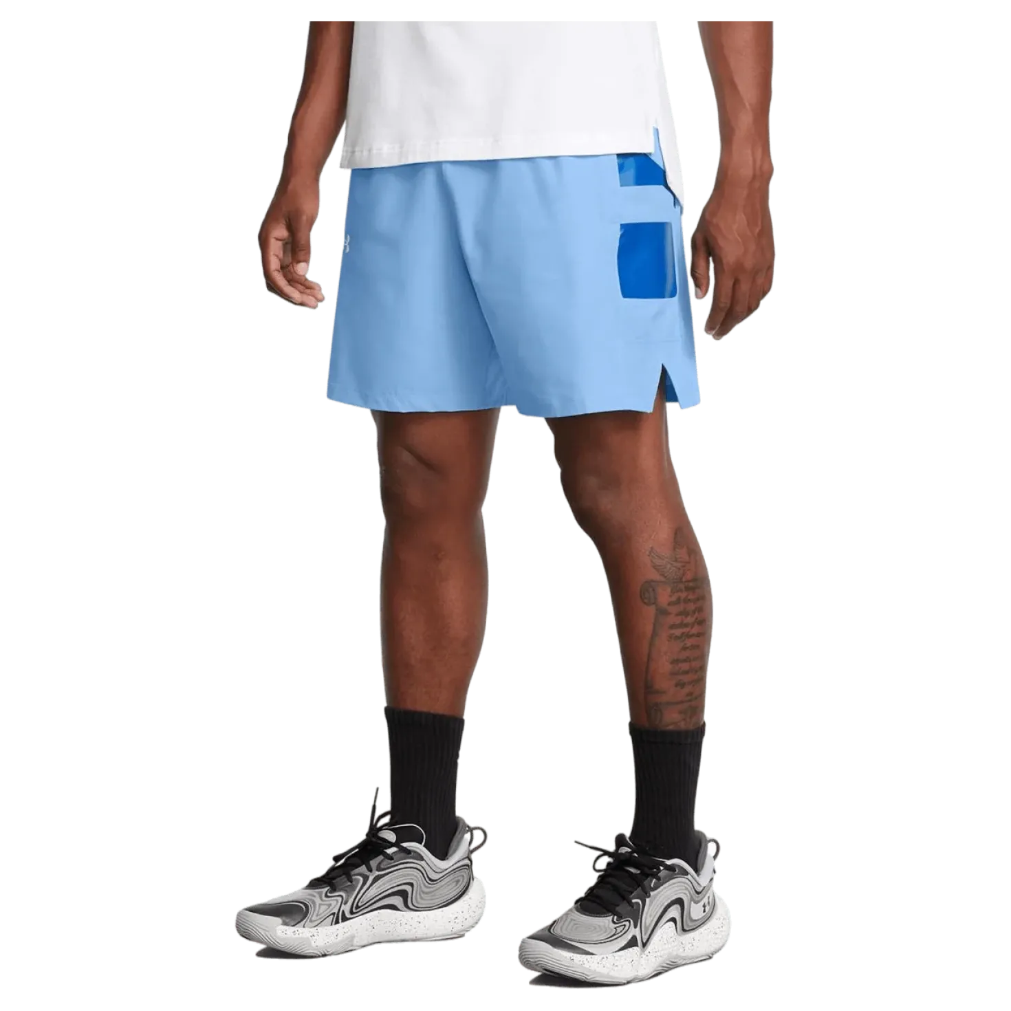 Ua Baseline Woven Short Horizon Blue
