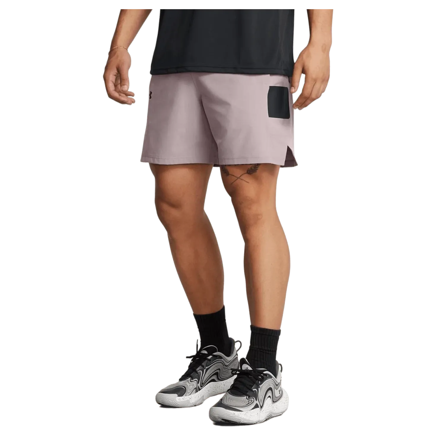 Ua Baseline Woven Short Tetra Gray