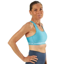 Ua Crossback Mid Bra Glacier Blue