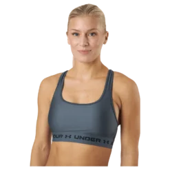 Ua Crossback Mid Bra Pitch Gray