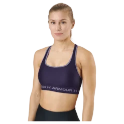 Ua Crossback Mid Bra Purple Switch / Purple Switch
