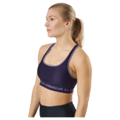 Ua Crossback Mid Bra Purple Switch / Purple Switch