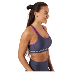 Ua Crossback Mid Bra Tempered Steel
