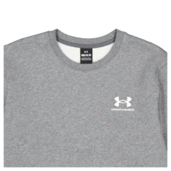Ua Essential Fleece Crew Pitch Gray