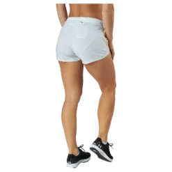 Ua Fly By Elite 3'' Short Ghost Gray Light Heather