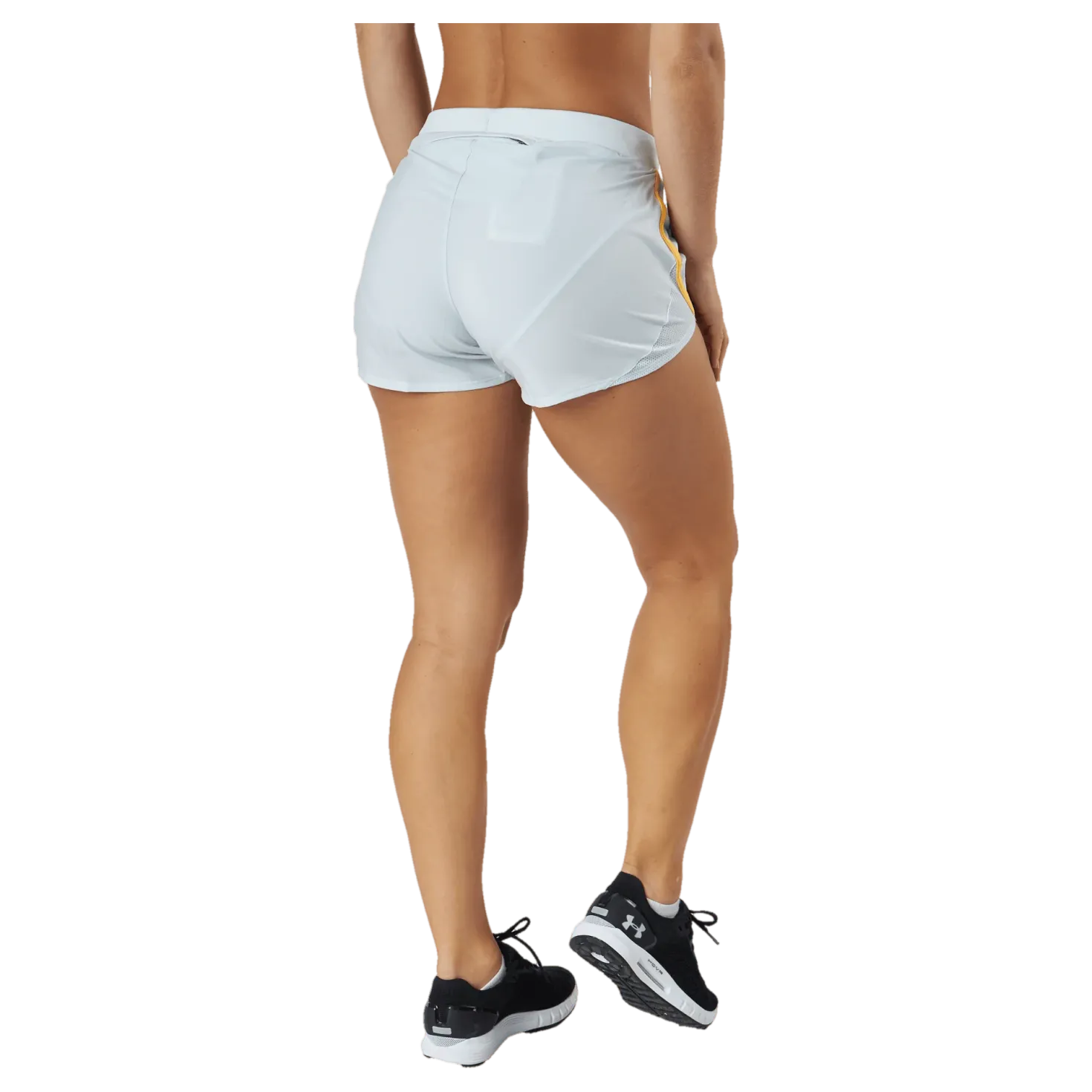 Ua Fly By Elite 3'' Short Ghost Gray Light Heather