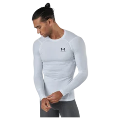 Ua Hg Armour Comp Ls White